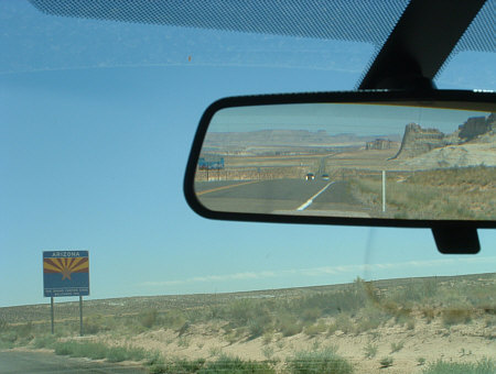 Grenze Utah / Arizona bei Page
