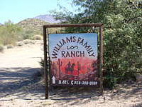 Williams Family Ranch Sign